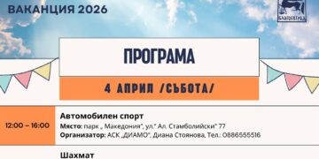Община Благоевград и спортните клубове в града организират безплатни спортни занимания за деца и ученици по време на пролетната ваканция